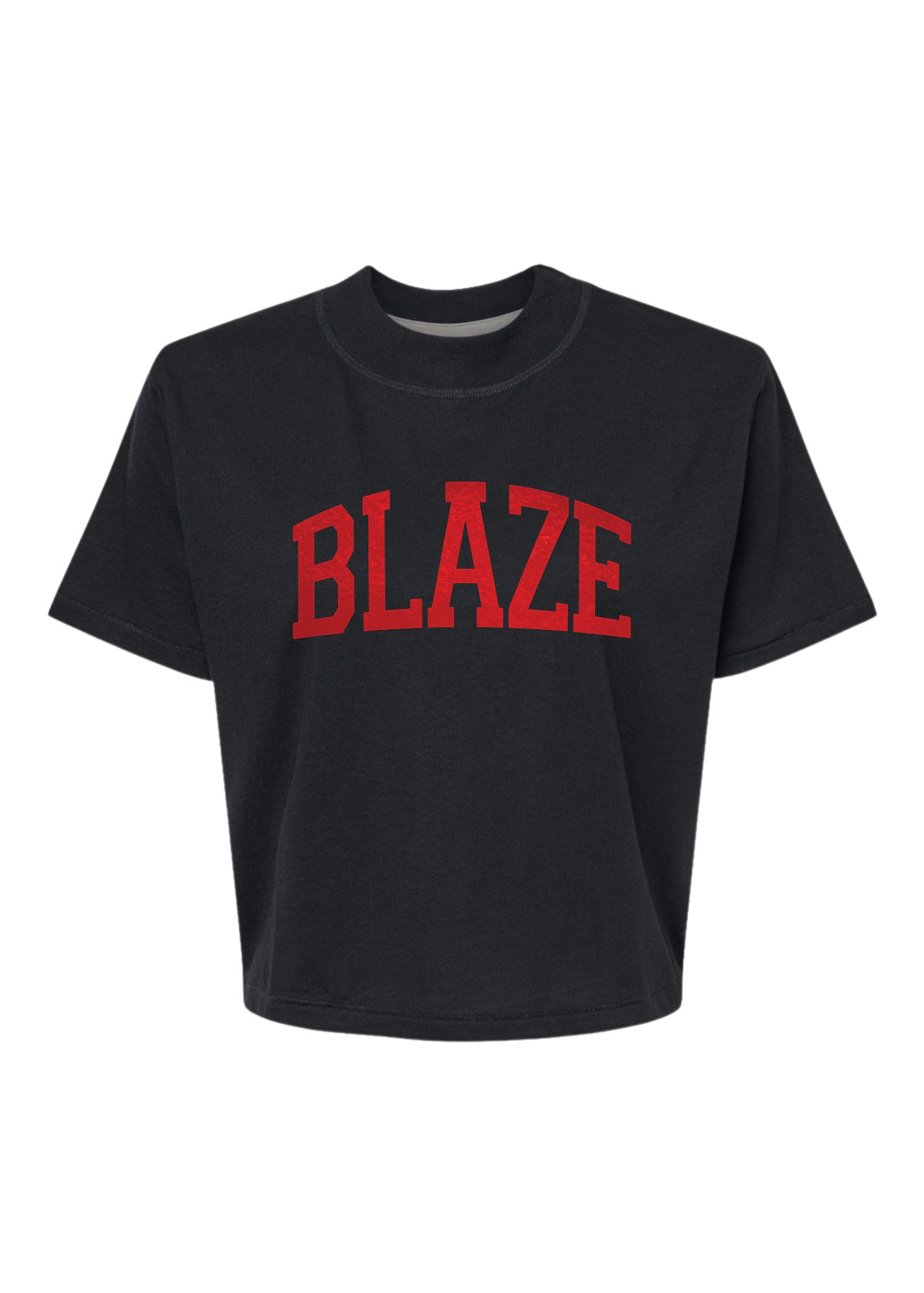 Blaze Foil | Mom Crop Tee-Adult Tee-Sister Shirts-Sister Shirts, Cute & Custom Tees for Mama & Littles in Trussville, Alabama.