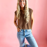 The Sutton in Toffee | Sweater Vest-Women - Tops - Blouses-Zenana-Sister Shirts, Cute & Custom Tees for Mama & Littles in Trussville, Alabama.