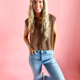 The Sutton in Toffee | Sweater Vest-Women - Tops - Blouses-Zenana-Sister Shirts, Cute & Custom Tees for Mama & Littles in Trussville, Alabama.