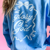 All Glory to God Bow | Adult Crewneck-Women - Tops - Crewnecks-Sister Shirts-Sister Shirts, Cute & Custom Tees for Mama & Littles in Trussville, Alabama.
