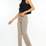 Leopard Lane | High Rise Straight Jeans-Women - Bottoms - Pants-Kan Can USA-Sister Shirts, Cute & Custom Tees for Mama & Littles in Trussville, Alabama.