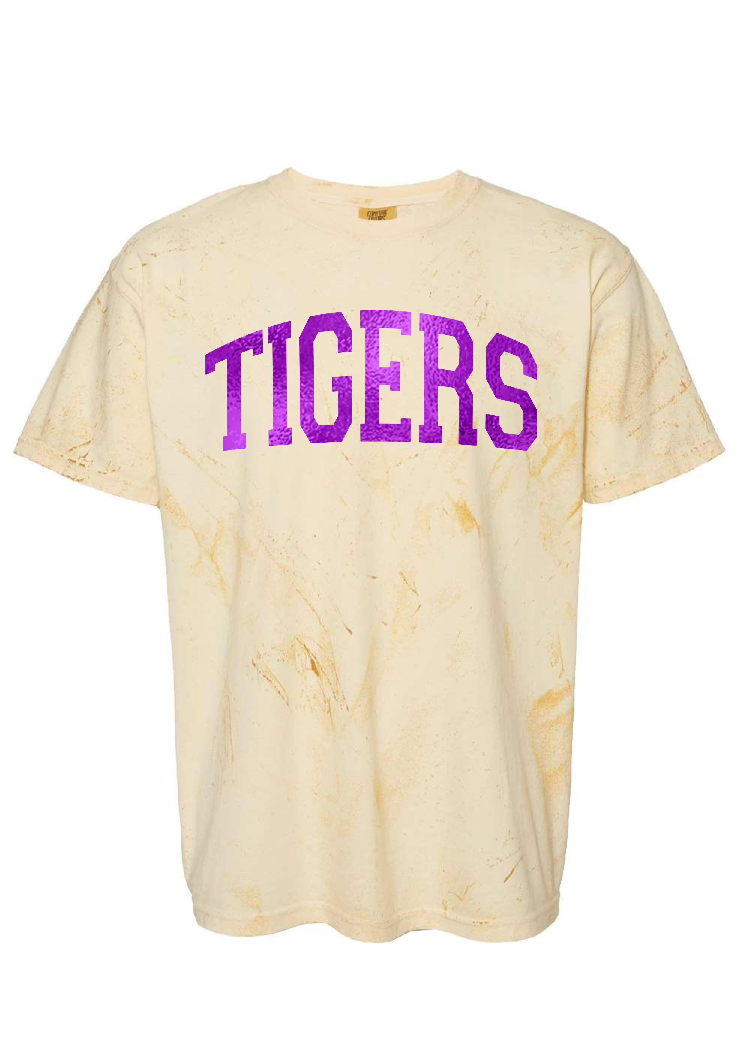 Springville Tigers Foil | Adult Colorblast Tee-Womens - Tops - Tees-Sister Shirts-Sister Shirts, Cute & Custom Tees for Mama & Littles in Trussville, Alabama.