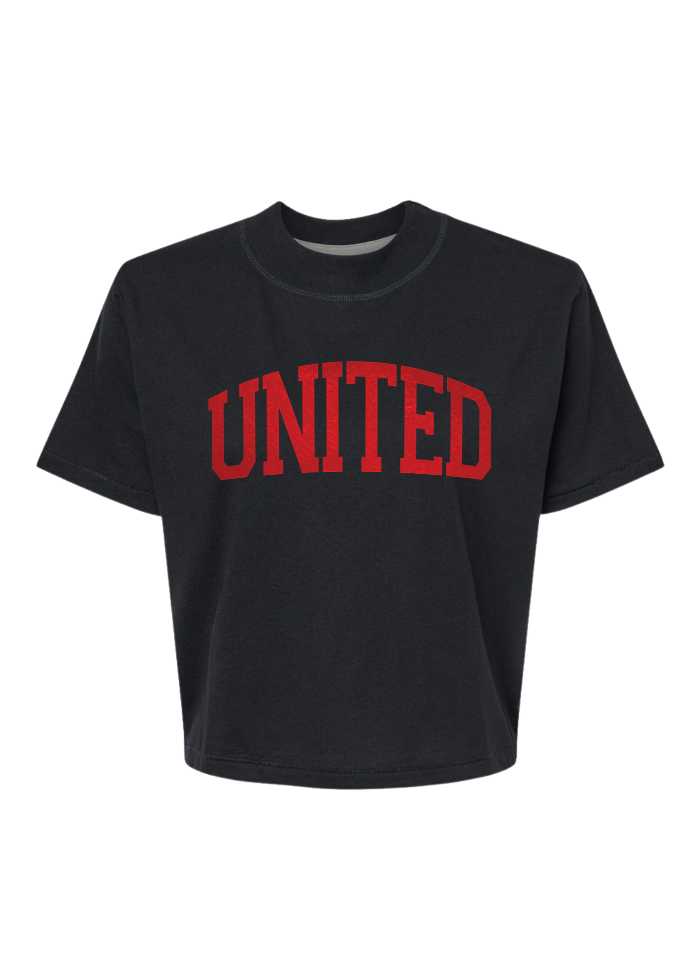 United Foil | Mom Crop Tee-Sister Shirts-Sister Shirts, Cute & Custom Tees for Mama & Littles in Trussville, Alabama.