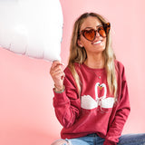 We Belong Together Swans | Adult Crewneck-Women - Tops - Crewnecks-Sister Shirts-Sister Shirts, Cute & Custom Tees for Mama & Littles in Trussville, Alabama.