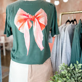 Watercolor Bow | Relaxed Crew Tee-Womens - Tops - Tees-Sister Shirts-Sister Shirts, Cute & Custom Tees for Mama & Littles in Trussville, Alabama.