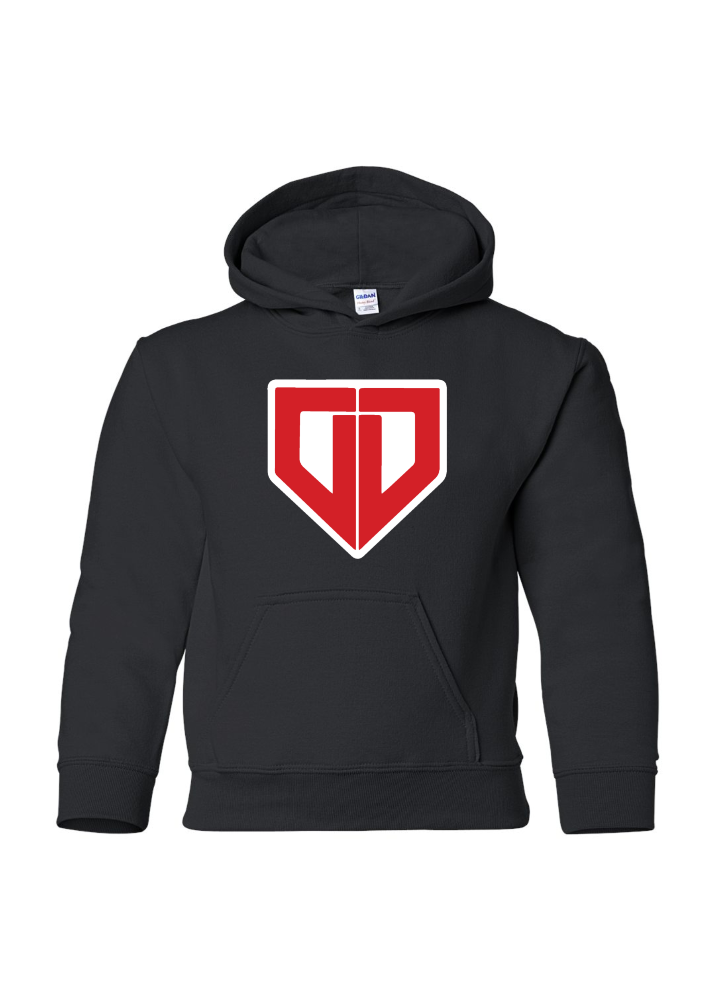 DD Base | Youth Hooded Crewneck-Kids Hoodies-Sister Shirts-Sister Shirts, Cute & Custom Tees for Mama & Littles in Trussville, Alabama.