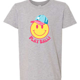 Play Ball Happy | Kids Tee-Youth - Tops - Tees-Sister Shirts-Sister Shirts, Cute & Custom Tees for Mama & Littles in Trussville, Alabama.