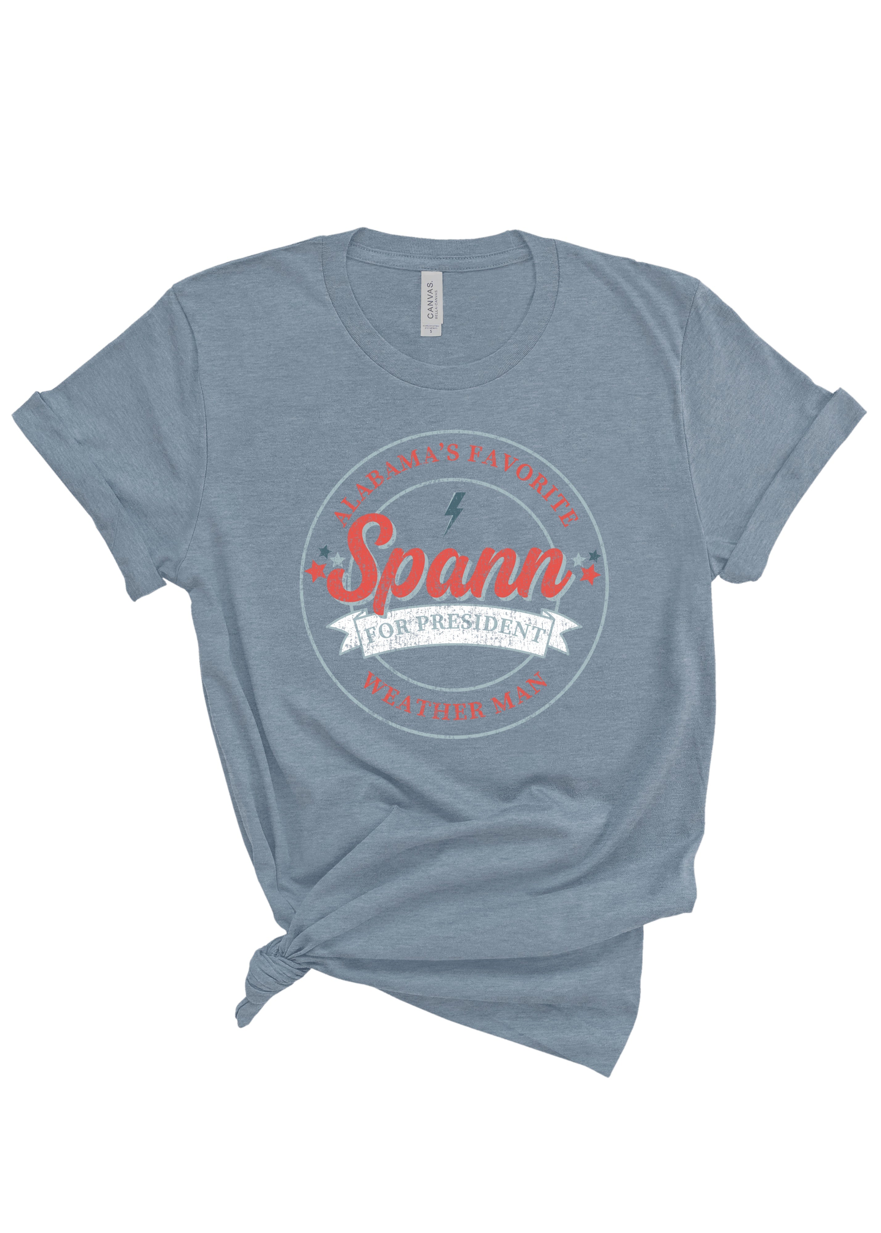 Spann For President | Adult Tee-Womens - Tops - Tees-Sister Shirts-Sister Shirts, Cute & Custom Tees for Mama & Littles in Trussville, Alabama.
