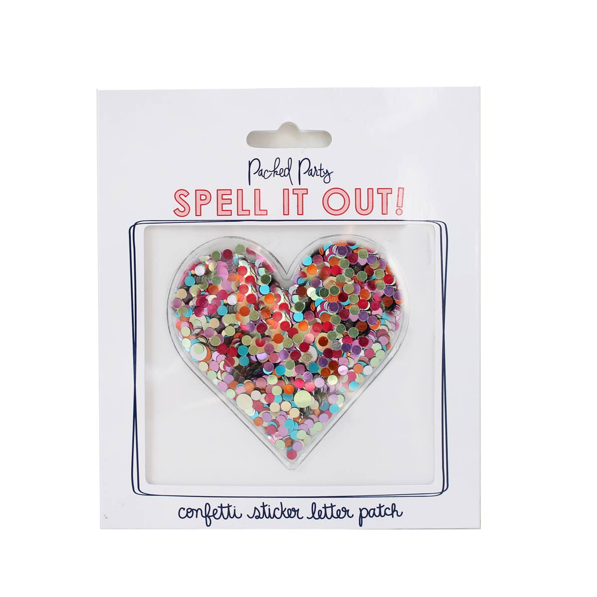 Confetti Heart Sticker-Sticker-Packed Party-Sister Shirts, Cute & Custom Tees for Mama & Littles in Trussville, Alabama.