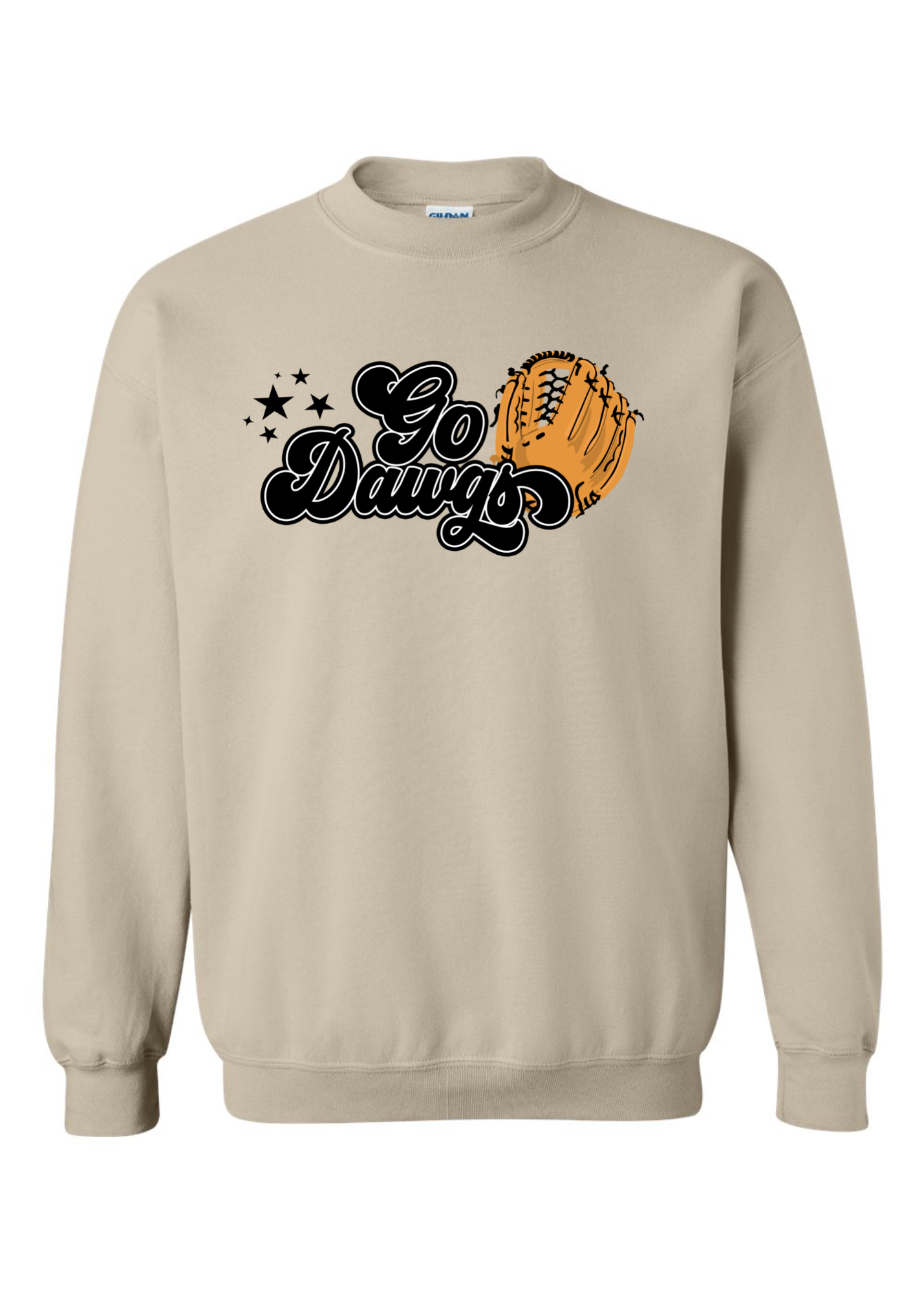 Go Dawgs Groovy Glove | Adult Pullover-Sister Shirts-Sister Shirts, Cute & Custom Tees for Mama & Littles in Trussville, Alabama.