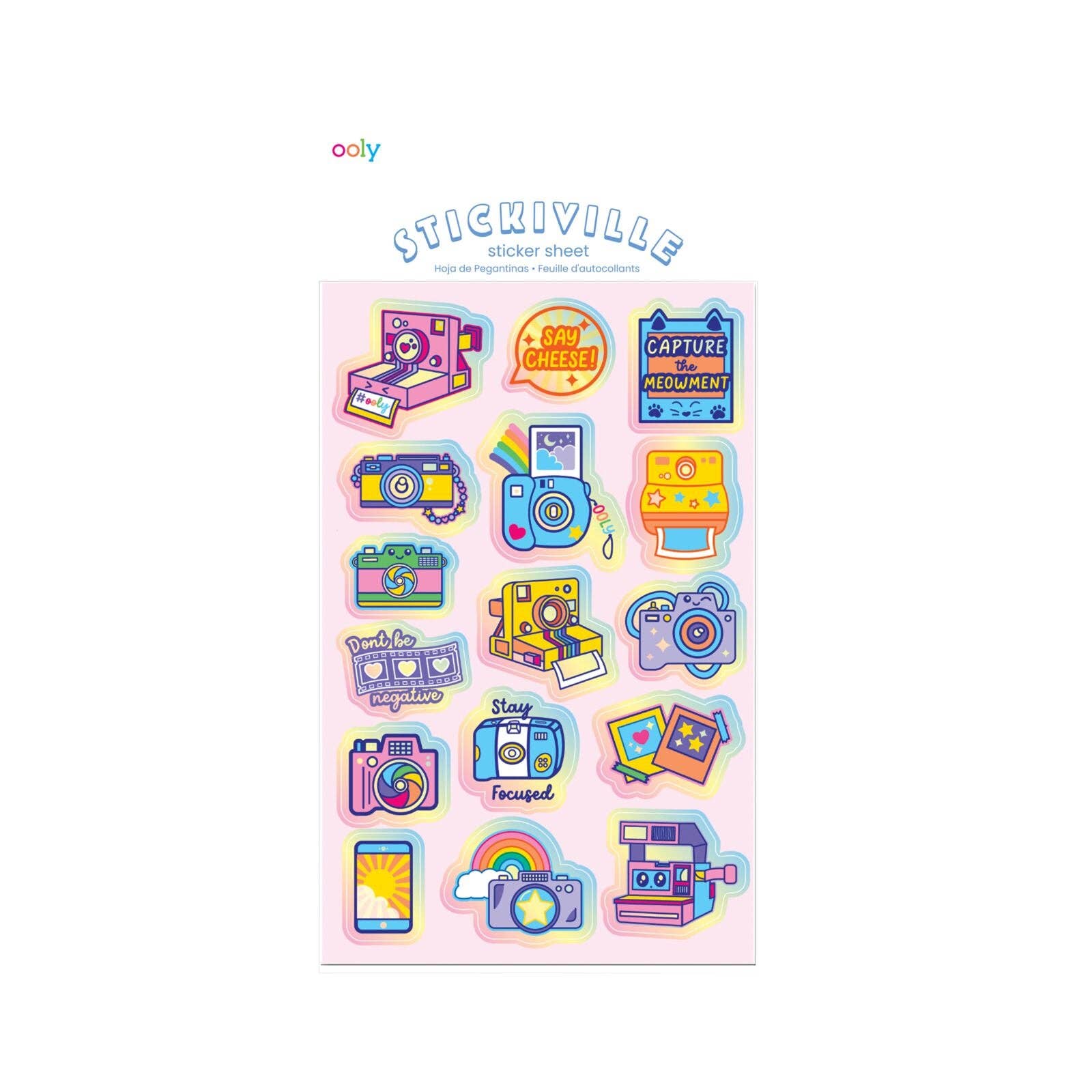 Stickiville Stickers | Cute Cameras(Metallic Foil)-Home - Stationery - Stickers-OOLY-Sister Shirts, Cute & Custom Tees for Mama & Littles in Trussville, Alabama.