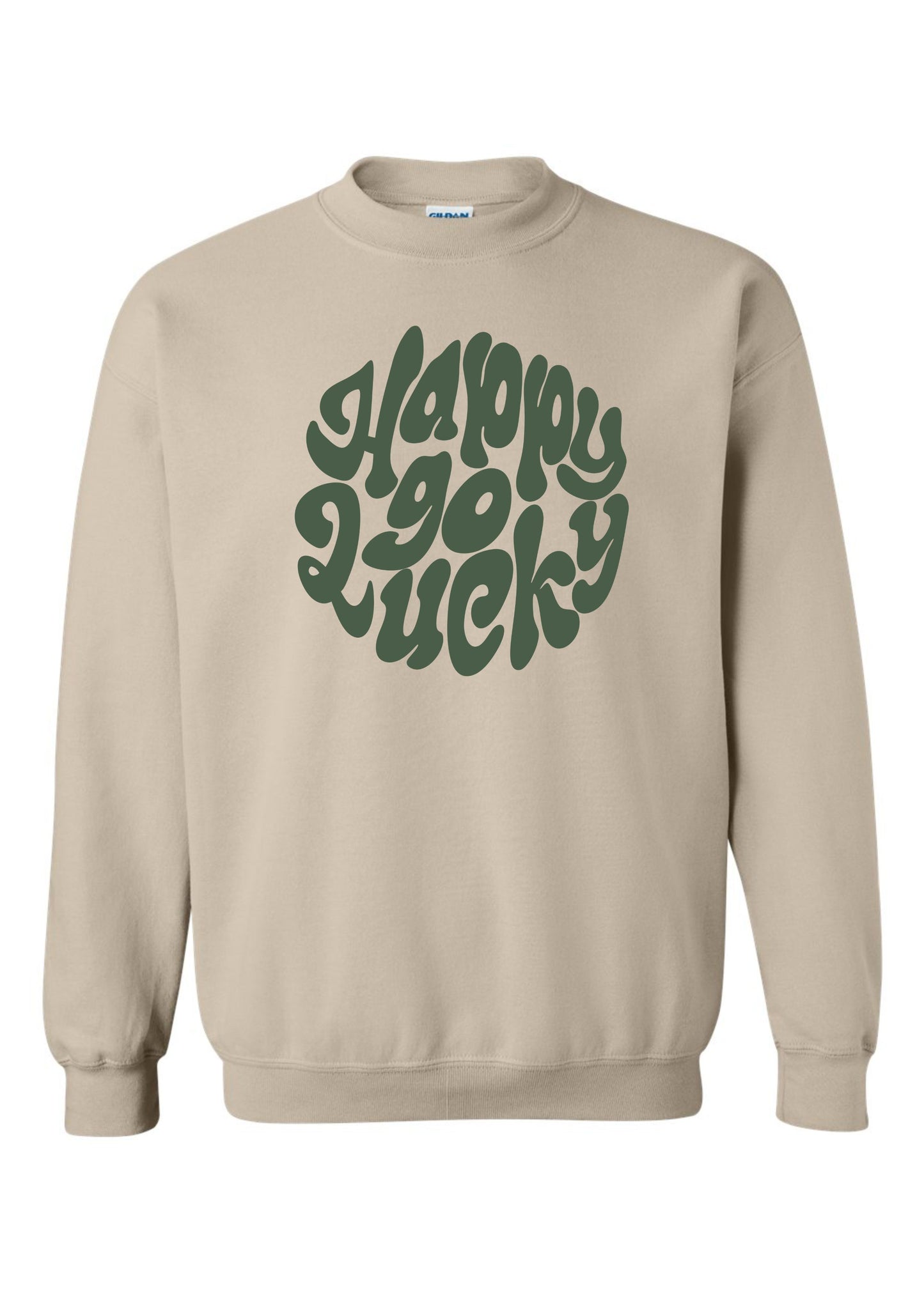 Happy Go Lucky | Pullover | Adult-Sister Shirts-Sister Shirts, Cute & Custom Tees for Mama & Littles in Trussville, Alabama.