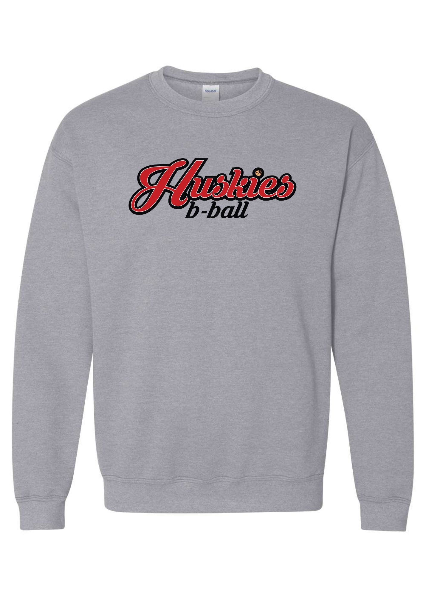Huskies B-Ball | Adult Pullover | RTS-Adult Crewneck-Sister Shirts-Sister Shirts, Cute & Custom Tees for Mama & Littles in Trussville, Alabama.