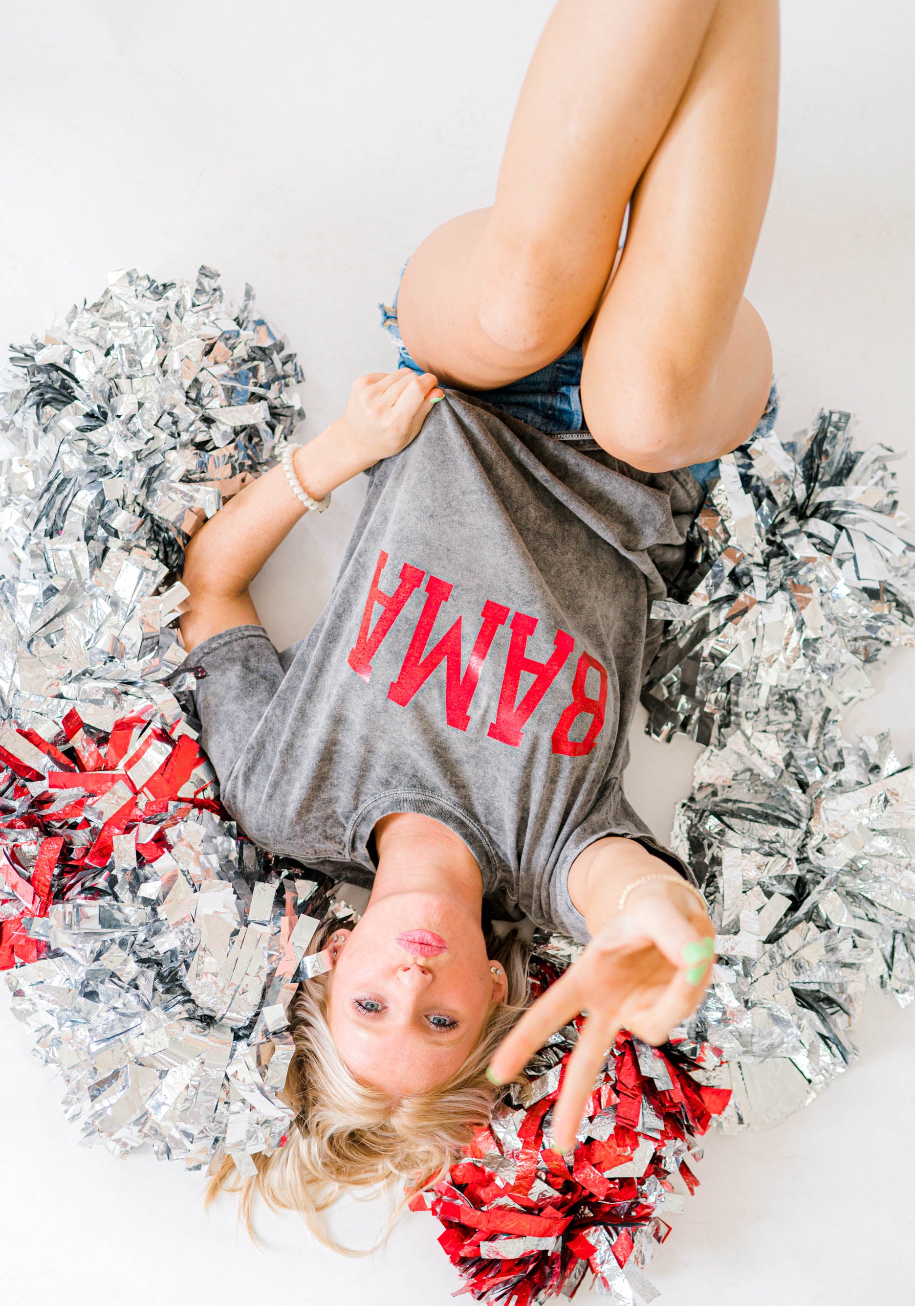 Bama Foil | Adult Mineral Wash Tee-Womens - Tops - Tees-Sister Shirts-Sister Shirts, Cute & Custom Tees for Mama & Littles in Trussville, Alabama.