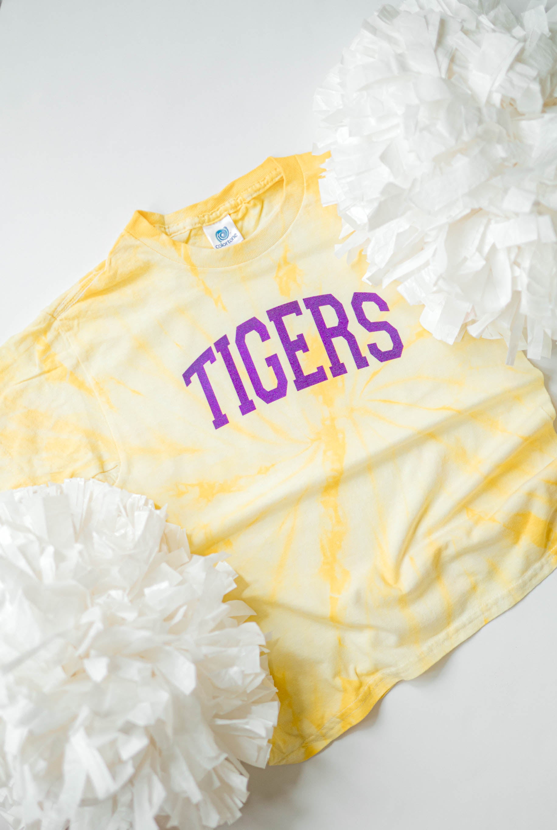 Springville Tigers Foil | Kids Tie Dye Tee-Youth - Tops - Tees-Sister Shirts-Sister Shirts, Cute & Custom Tees for Mama & Littles in Trussville, Alabama.