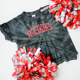 Huskies Foil | Kids Tie Dye Tee-Youth - Tops - Tees-Sister Shirts-Sister Shirts, Cute & Custom Tees for Mama & Littles in Trussville, Alabama.
