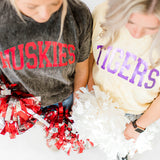 Springville Tigers Foil | Adult Colorblast Tee-Womens - Tops - Tees-Sister Shirts-Sister Shirts, Cute & Custom Tees for Mama & Littles in Trussville, Alabama.
