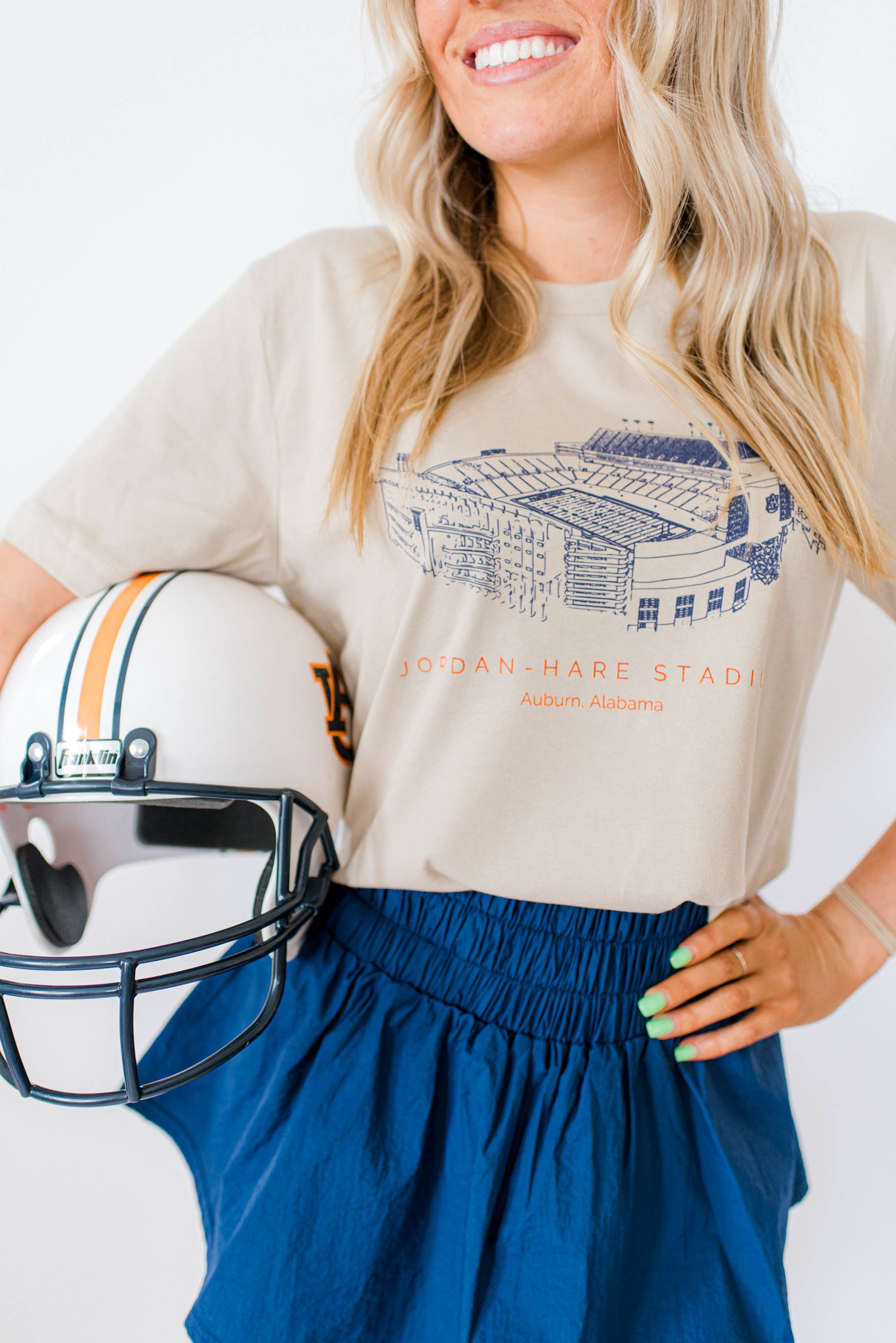 Auburn Stadium | Adult Tee-Womens - Tops - Tees-Sister Shirts-Sister Shirts, Cute & Custom Tees for Mama & Littles in Trussville, Alabama.