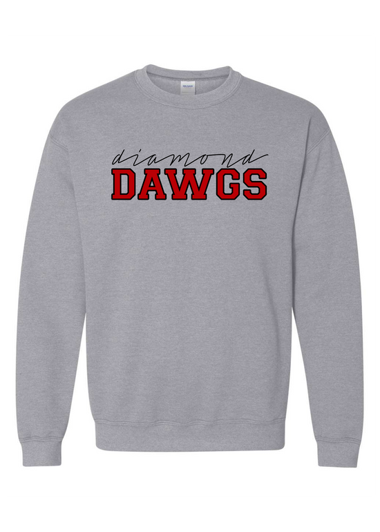 Diamond Dawgs Varsity | Adult Pullover-Sister Shirts-Sister Shirts, Cute & Custom Tees for Mama & Littles in Trussville, Alabama.