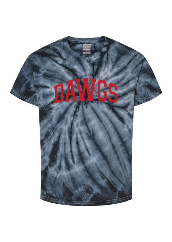 Dawgs Foil | Youth Tie Dye Tee-Kids Tees-Sister Shirts-Sister Shirts, Cute & Custom Tees for Mama & Littles in Trussville, Alabama.