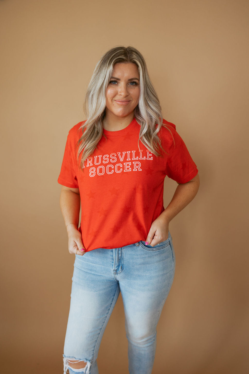 Customizable Open Varsity | Adult Star Tee-Womens - Tops - Tees-Sister Shirts-Sister Shirts, Cute & Custom Tees for Mama & Littles in Trussville, Alabama.