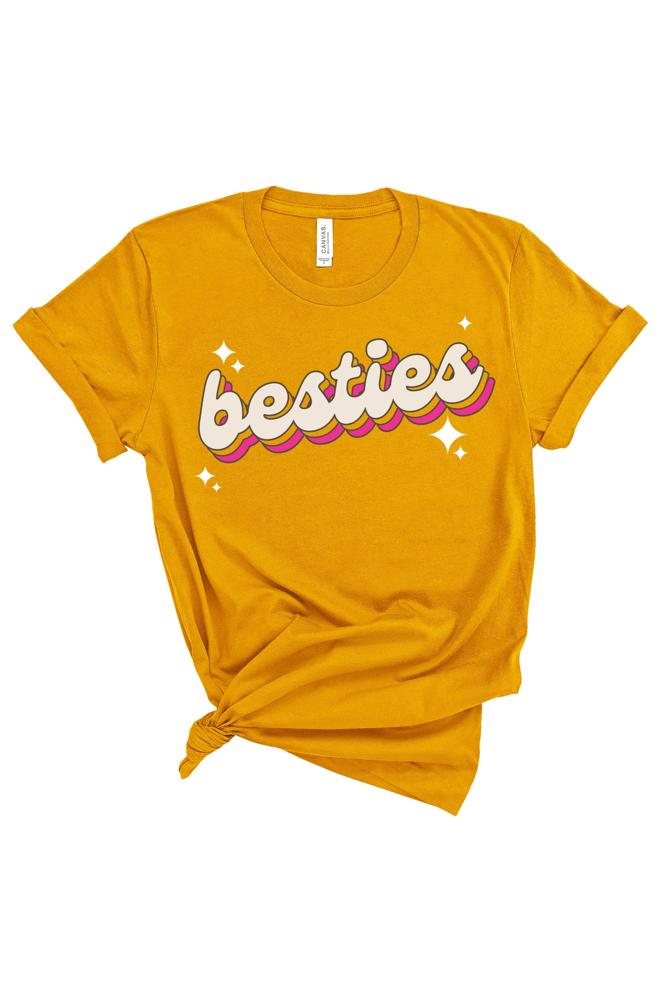 Besties | Adult Tee-Womens - Tops - Tees-Sister Shirts-Sister Shirts, Cute & Custom Tees for Mama & Littles in Trussville, Alabama.