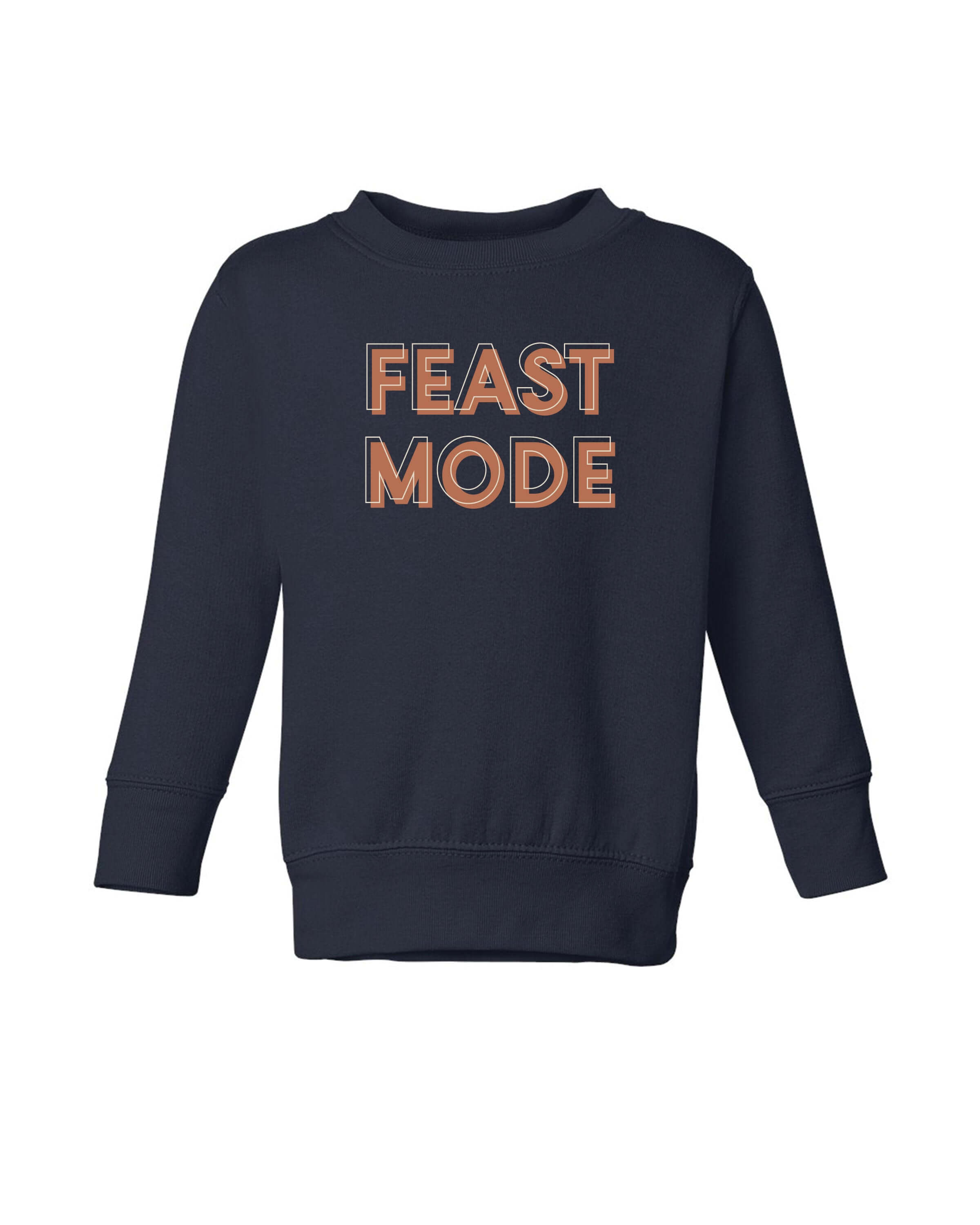 Feast Mode | Kids Crewneck-Youth - Tops - Sweatshirts-Sister Shirts-Sister Shirts, Cute & Custom Tees for Mama & Littles in Trussville, Alabama.