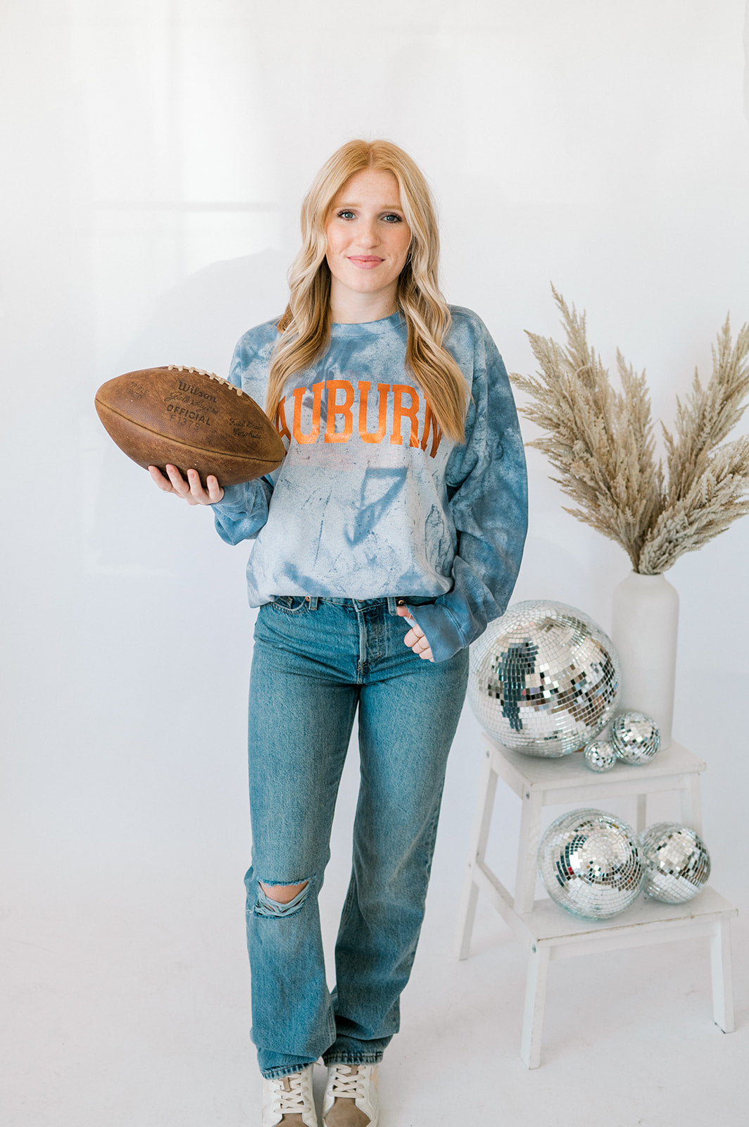 Auburn Foil | Adult Colorblast Crewneck-Women - Tops - Crewnecks-Sister Shirts-Sister Shirts, Cute & Custom Tees for Mama & Littles in Trussville, Alabama.