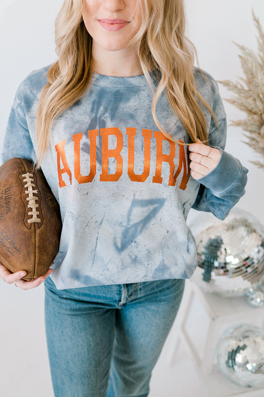 Auburn Foil | Adult Colorblast Crewneck-Women - Tops - Crewnecks-Sister Shirts-Sister Shirts, Cute & Custom Tees for Mama & Littles in Trussville, Alabama.