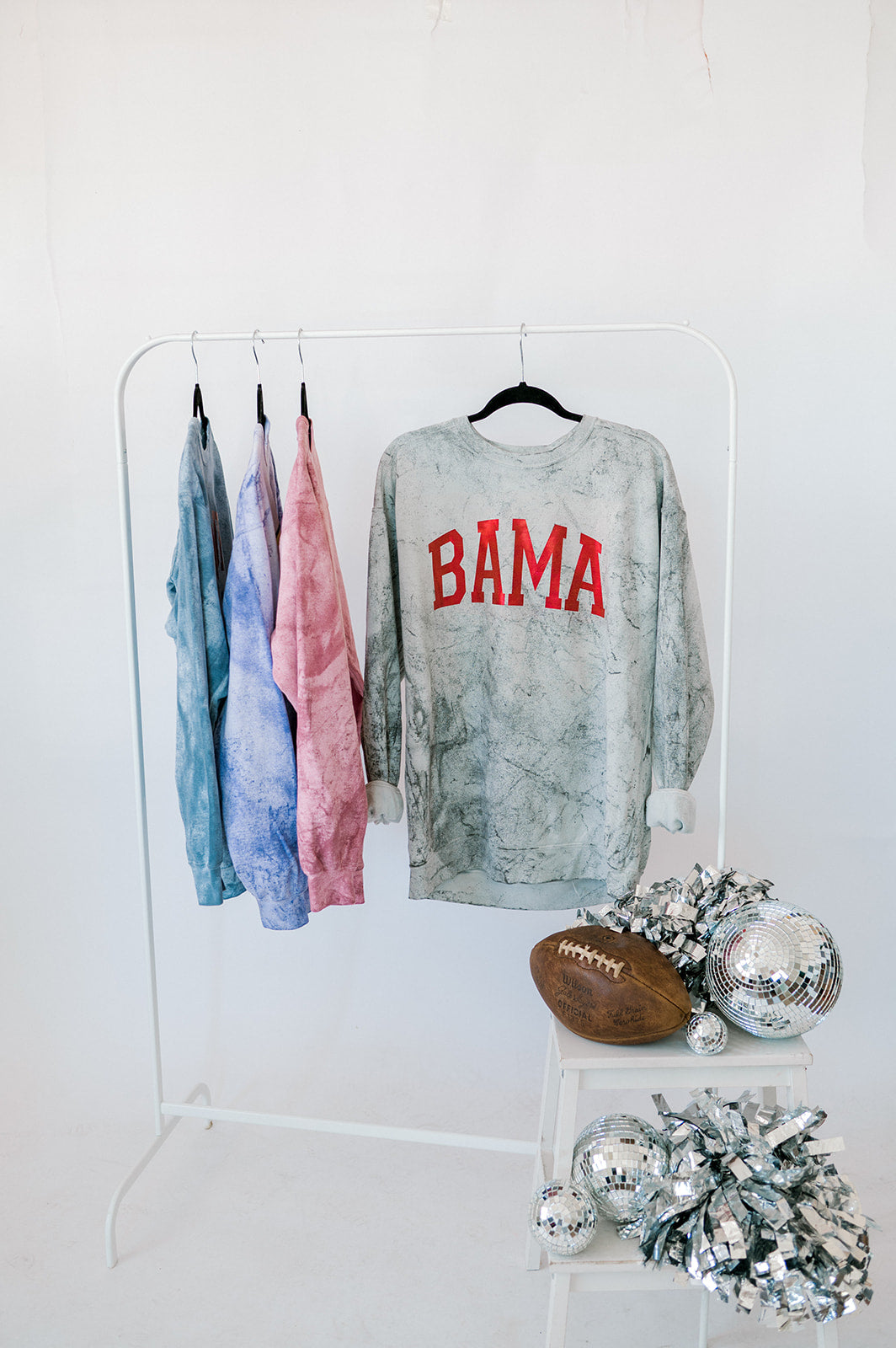 Bama Foil | Adult Colorblast Crewneck-Women - Tops - Crewnecks-Sister Shirts-Sister Shirts, Cute & Custom Tees for Mama & Littles in Trussville, Alabama.