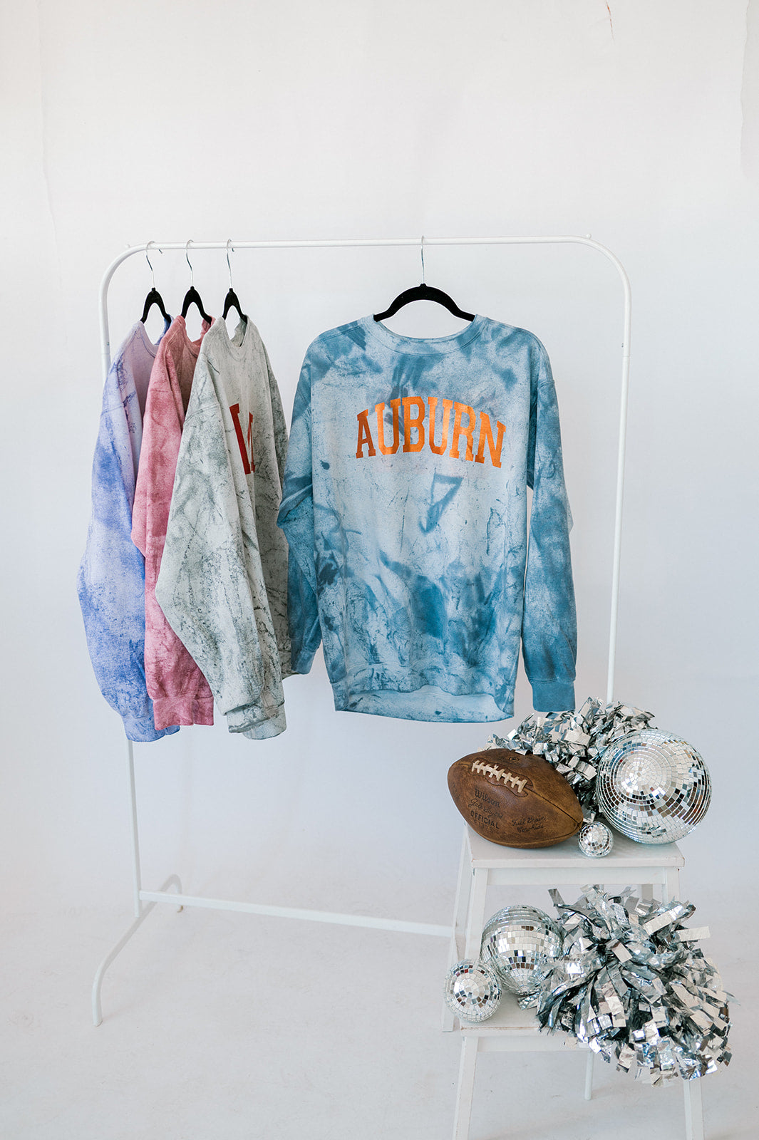 Auburn Foil | Adult Colorblast Crewneck-Women - Tops - Crewnecks-Sister Shirts-Sister Shirts, Cute & Custom Tees for Mama & Littles in Trussville, Alabama.