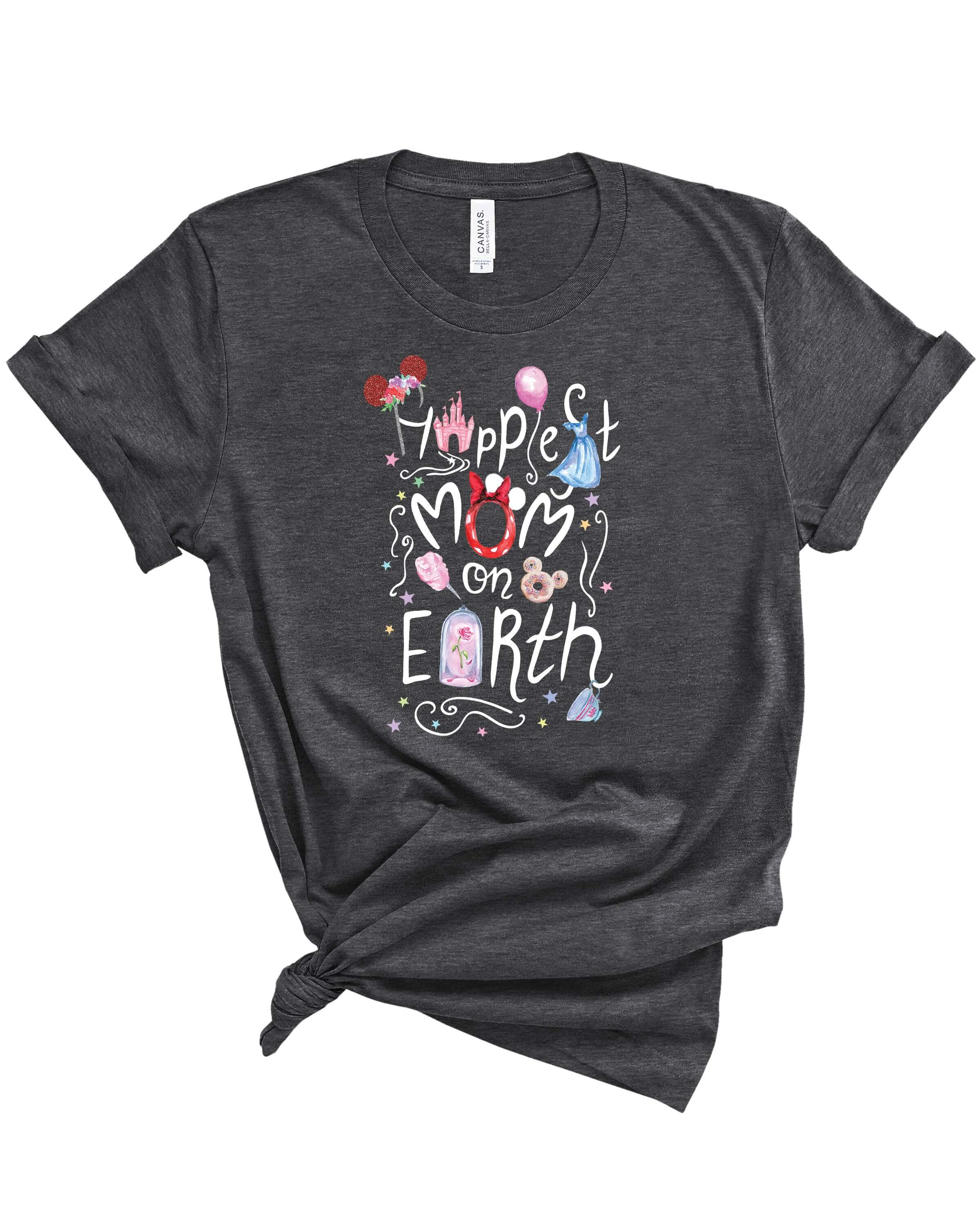 Happiest Mom/Place on Earth | Adult Tee-Womens - Tops - Tees-Sister Shirts-Sister Shirts, Cute & Custom Tees for Mama & Littles in Trussville, Alabama.