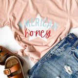 American Honey | Adult Tee-Adult Tee-Sister Shirts-Sister Shirts, Cute & Custom Tees for Mama & Littles in Trussville, Alabama.
