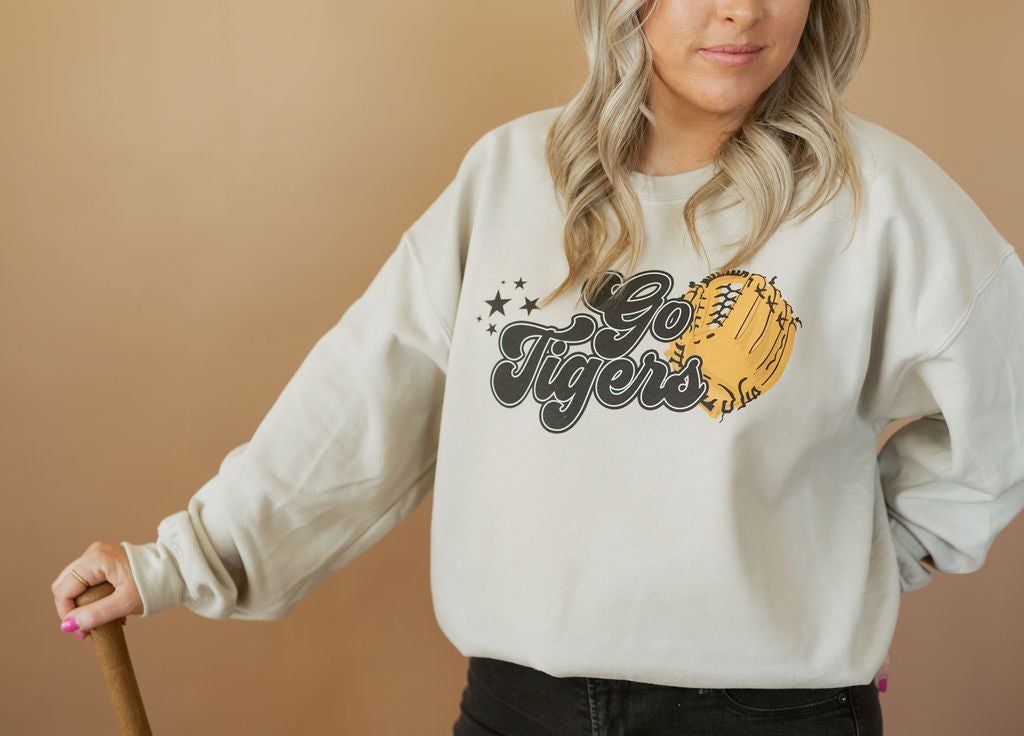 Customizable Groovy Glove | Adult Crewneck-Women - Tops - Crewnecks-Sister Shirts-Sister Shirts, Cute & Custom Tees for Mama & Littles in Trussville, Alabama.