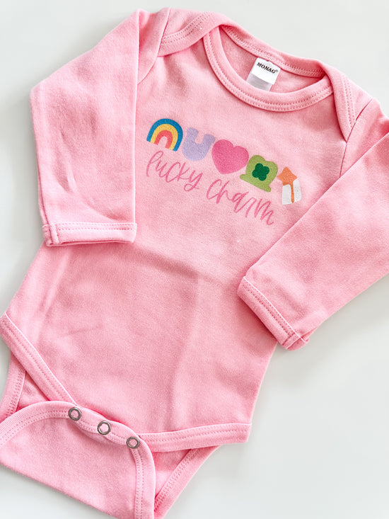 Lucky Charm | Onesie | RTS-Sister Shirts-Sister Shirts, Cute & Custom Tees for Mama & Littles in Trussville, Alabama.