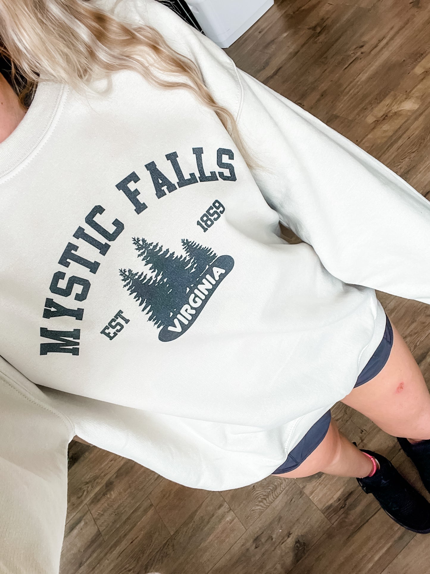 Mystic Falls | Pullover | Adult-Adult Crewneck-Sister Shirts-Sister Shirts, Cute & Custom Tees for Mama & Littles in Trussville, Alabama.