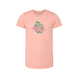 Customizable Floral Apple | Kids Tee-Youth - Tops - Tees-Sister Shirts-Sister Shirts, Cute & Custom Tees for Mama & Littles in Trussville, Alabama.
