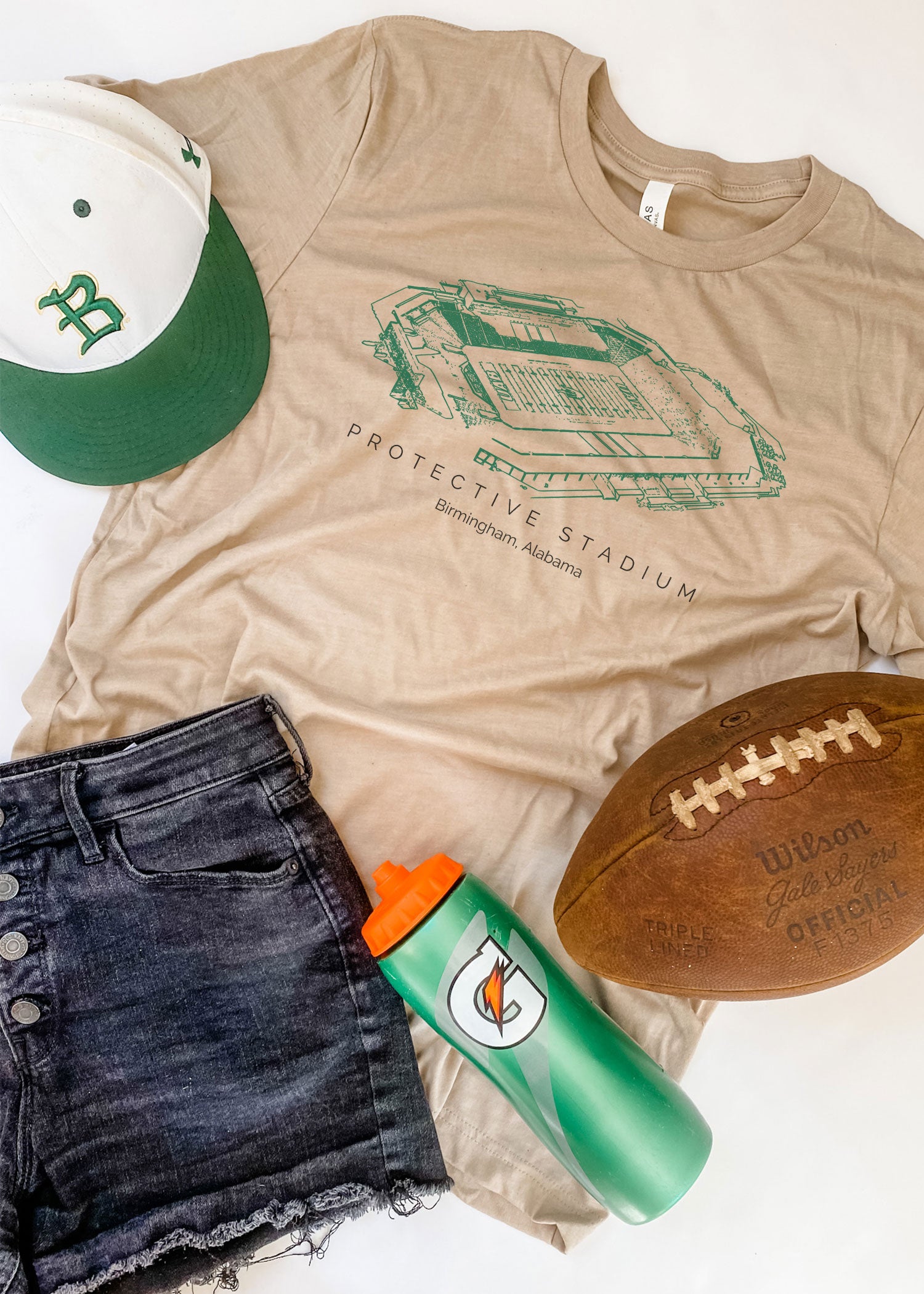 Birmingham Stadium | Adult Tee-Womens - Tops - Tees-Sister Shirts-Sister Shirts, Cute & Custom Tees for Mama & Littles in Trussville, Alabama.