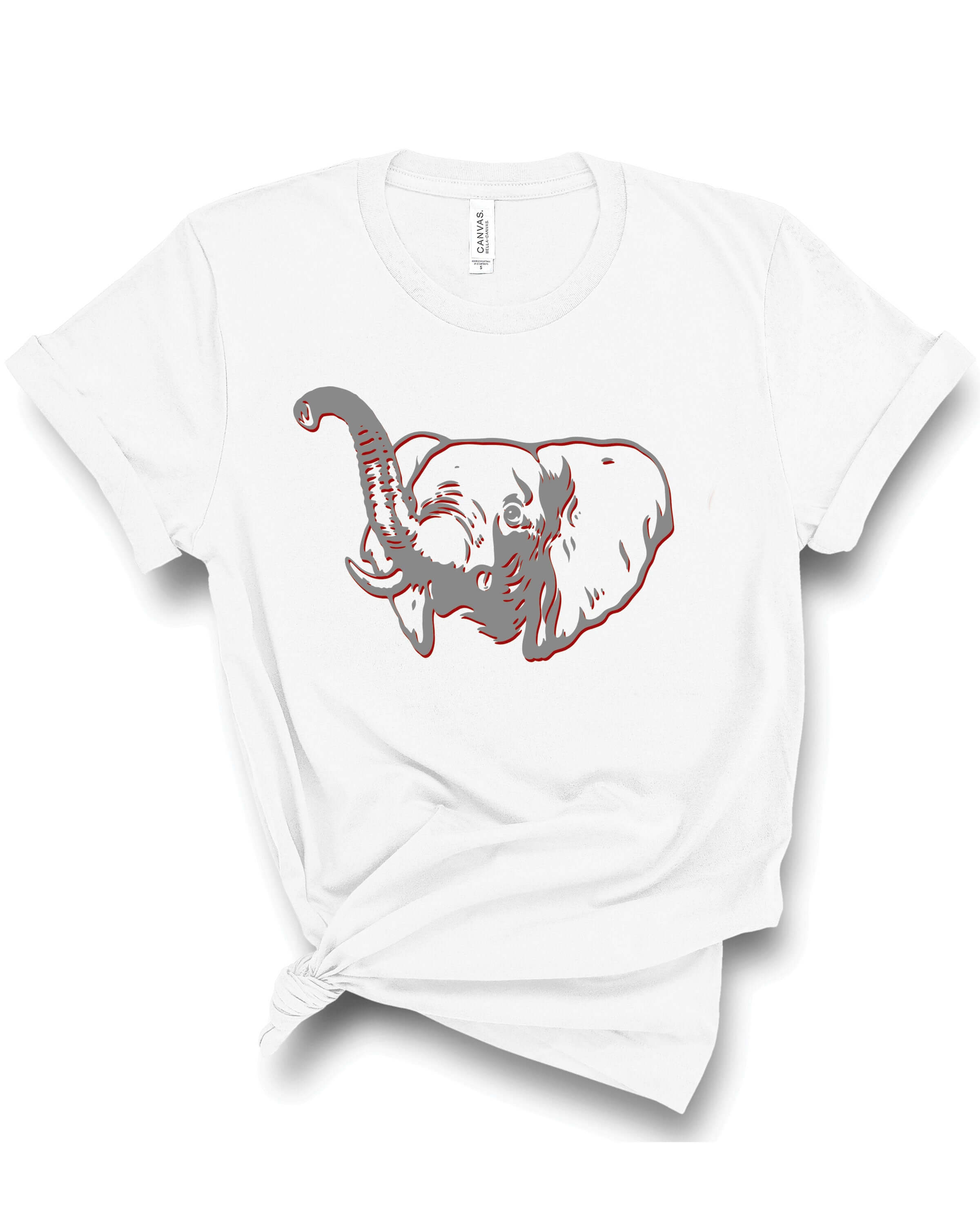 Sketch Elephant | Adult Tee-Womens - Tops - Tees-Sister Shirts-Sister Shirts, Cute & Custom Tees for Mama & Littles in Trussville, Alabama.