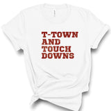 T-Town and Touchdowns | Adult Tee-Womens - Tops - Tees-Sister Shirts-Sister Shirts, Cute & Custom Tees for Mama & Littles in Trussville, Alabama.