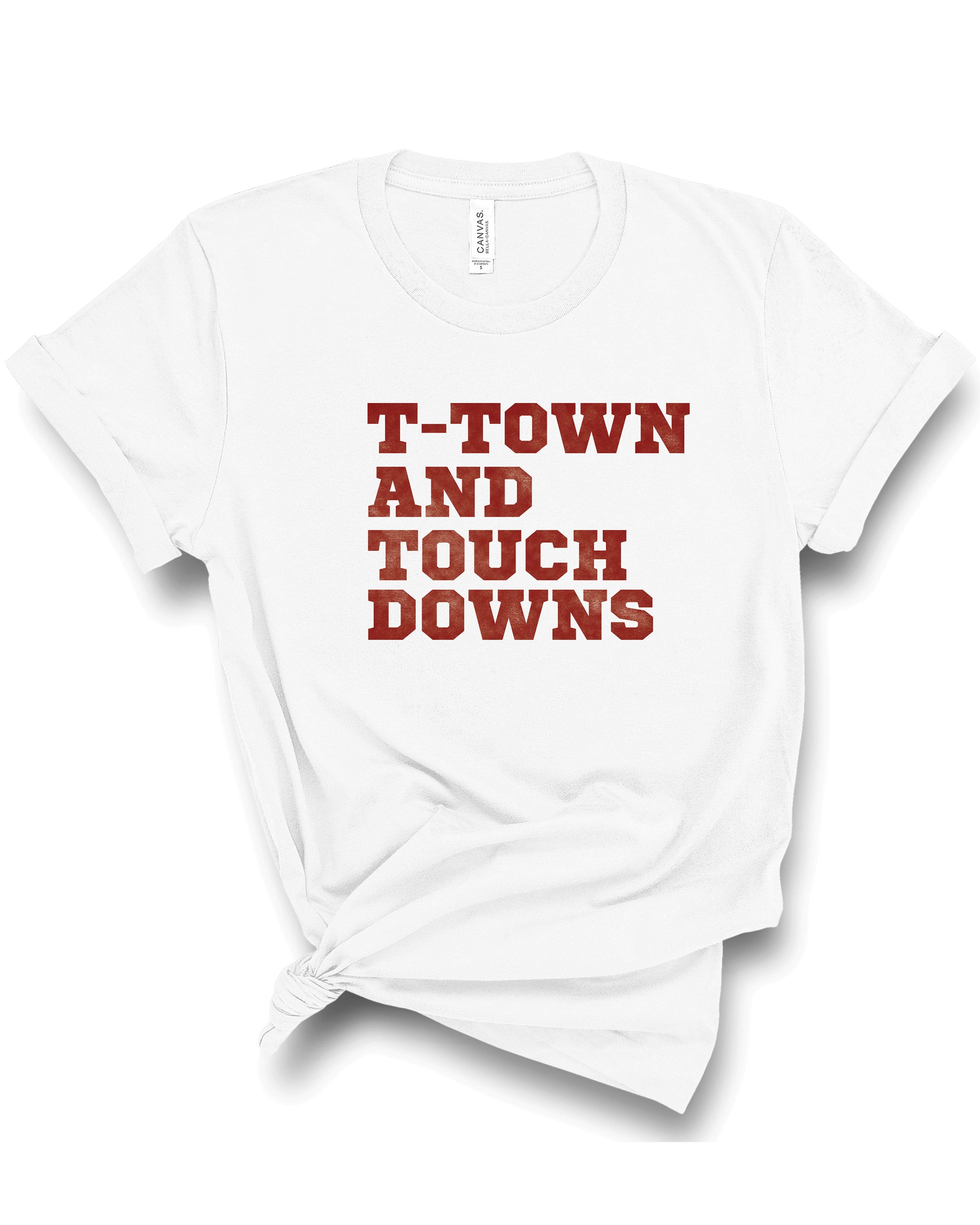 T-Town and Touchdowns | Adult Tee-Womens - Tops - Tees-Sister Shirts-Sister Shirts, Cute & Custom Tees for Mama & Littles in Trussville, Alabama.