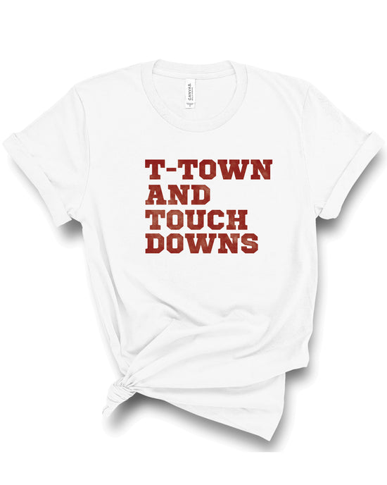 T-Town and Touchdowns | Adult Tee-Adult Tee-Sister Shirts-Sister Shirts, Cute & Custom Tees for Mama & Littles in Trussville, Alabama.