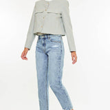 Daily Denim | High Rise Ankle Mom Fit-Women - Bottoms - Pants-Kan Can USA-Sister Shirts, Cute & Custom Tees for Mama & Littles in Trussville, Alabama.