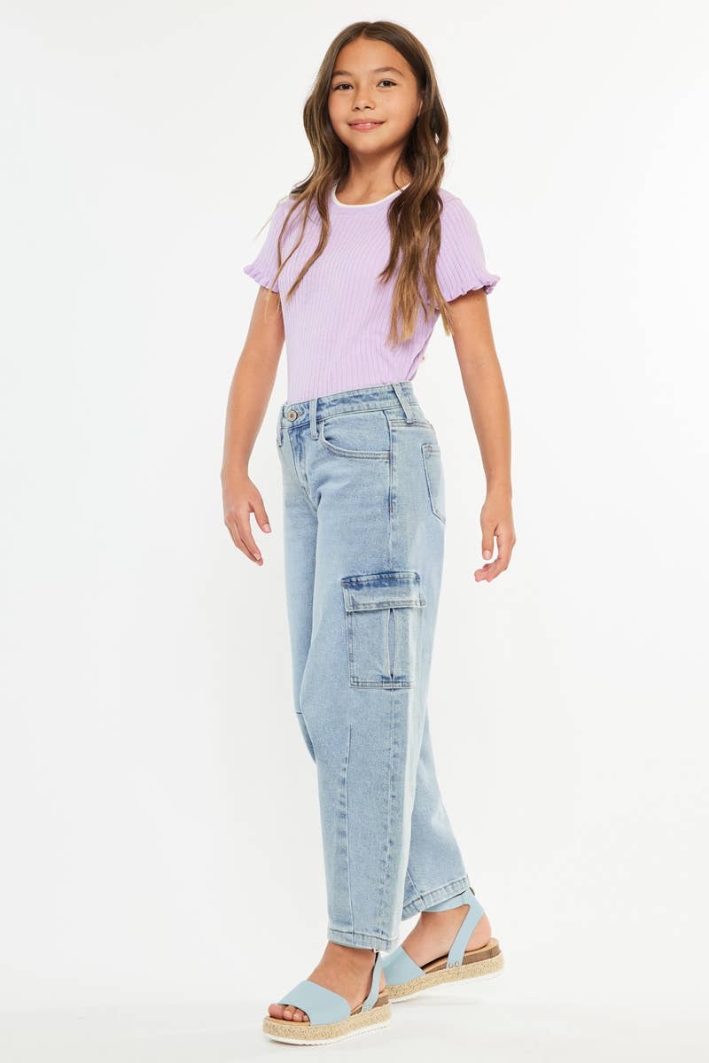 The Barrel Babe | Youth Low-Slung Jeans-Youth - Bottoms - Jeans-Kan Can USA-Sister Shirts, Cute & Custom Tees for Mama & Littles in Trussville, Alabama.
