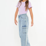 The Barrel Babe | Youth Low-Slung Jeans-Youth - Bottoms - Jeans-Kan Can USA-Sister Shirts, Cute & Custom Tees for Mama & Littles in Trussville, Alabama.