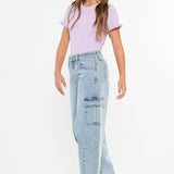 The Barrel Babe | Youth Low-Slung Jeans-Youth - Bottoms - Jeans-Kan Can USA-Sister Shirts, Cute & Custom Tees for Mama & Littles in Trussville, Alabama.