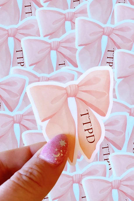 TTPD Bow | Waterproof Sticker-Home - Stationery - Stickers-Sister Shirts-Sister Shirts, Cute & Custom Tees for Mama & Littles in Trussville, Alabama.