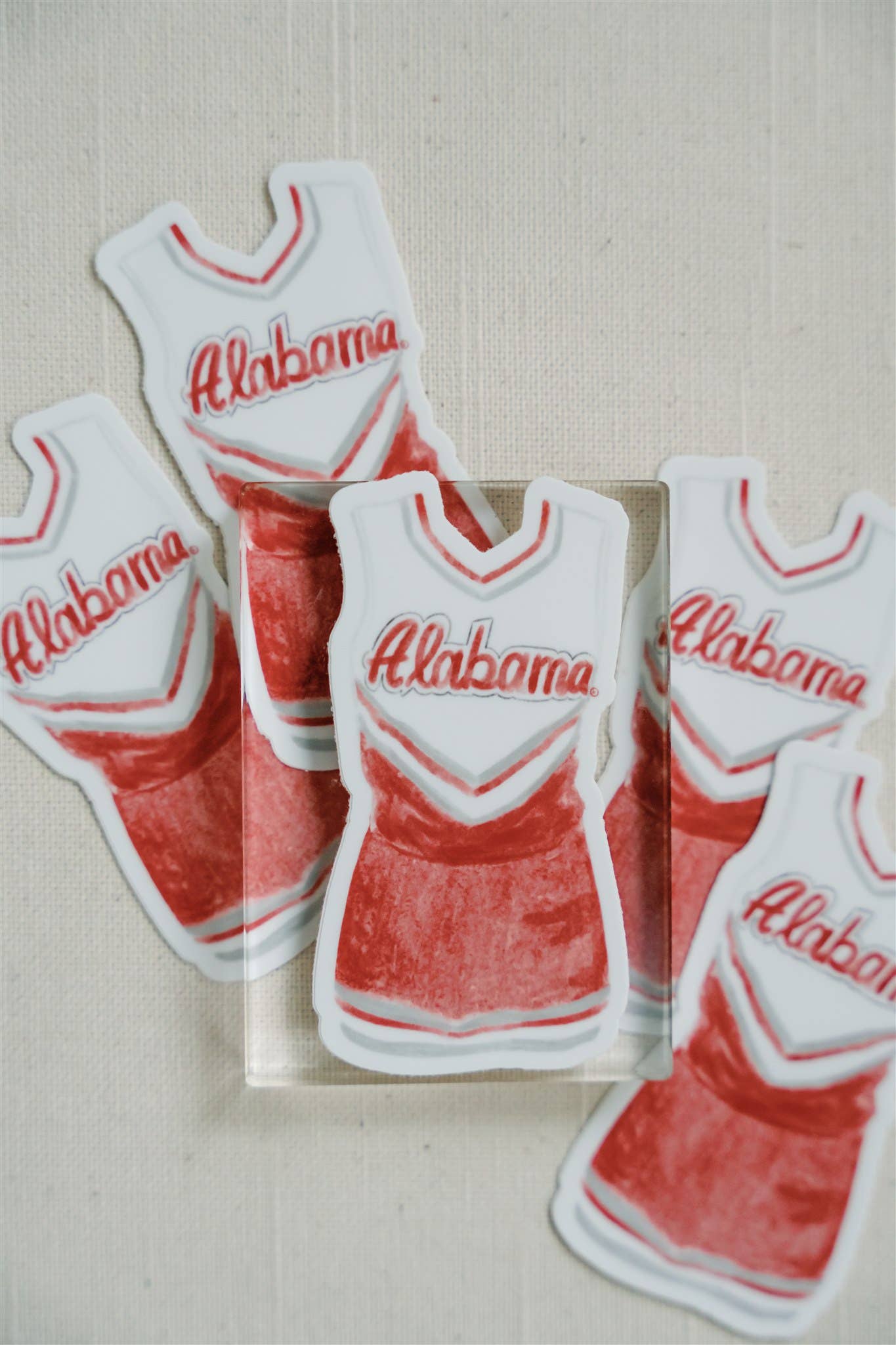 Alabama Cheerleader | Waterproof Sticker-Stickers-Gracefully Made Art-Sister Shirts, Cute & Custom Tees for Mama & Littles in Trussville, Alabama.