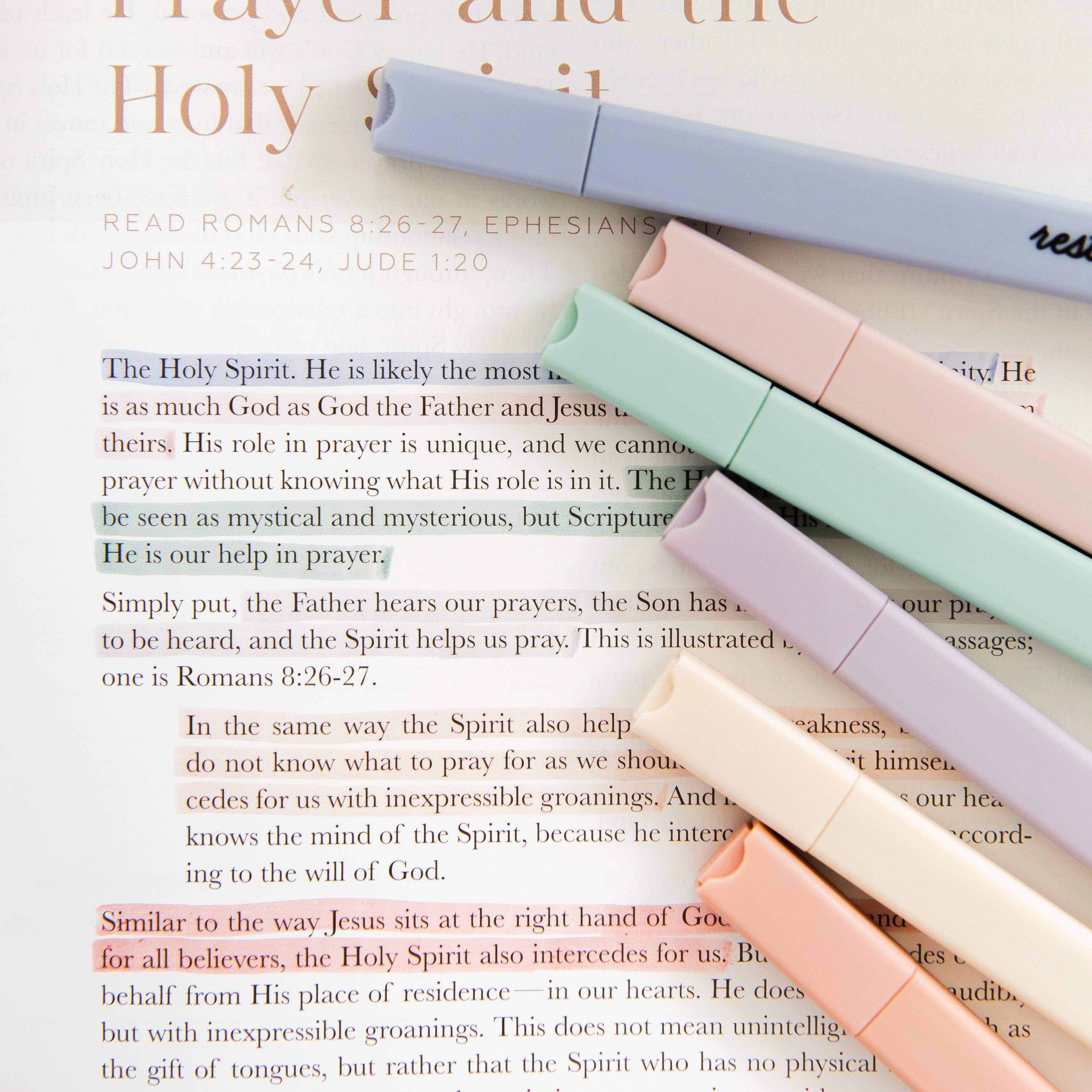 Muted Pastel Highlighters-Home - Stationery-The Daily Grace Co-Sister Shirts, Cute & Custom Tees for Mama & Littles in Trussville, Alabama.