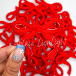 Red dainty bow trucker hat embroidery patch iron on-ABLNco-Sister Shirts, Cute & Custom Tees for Mama & Littles in Trussville, Alabama.